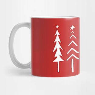 Minimal Christmas Trees Mug